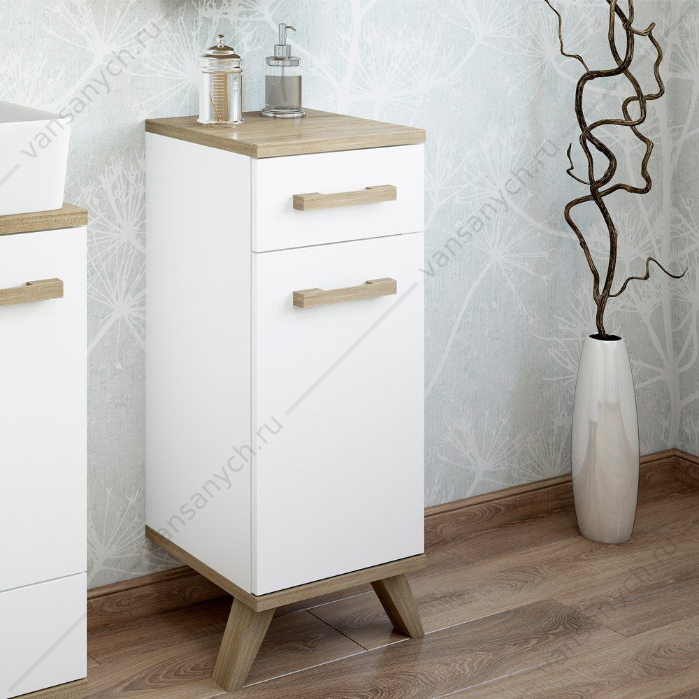 31404 Тумба-комод  Ингрид30 см., 1 дверь, 1 ящ.,  SANFLOR С03689 напольная SANFLOR (Россия) купить в Тюмени (Ван Саныч™)