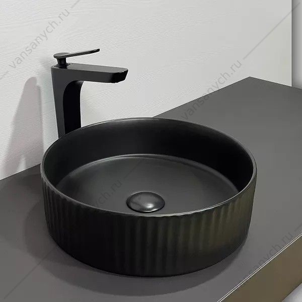 00-00012532 Раковина D36 круглая накладная COMFORTY 78728MB черная матовая Comforty (Россия) купить в Тюмени (Ван Саныч™)