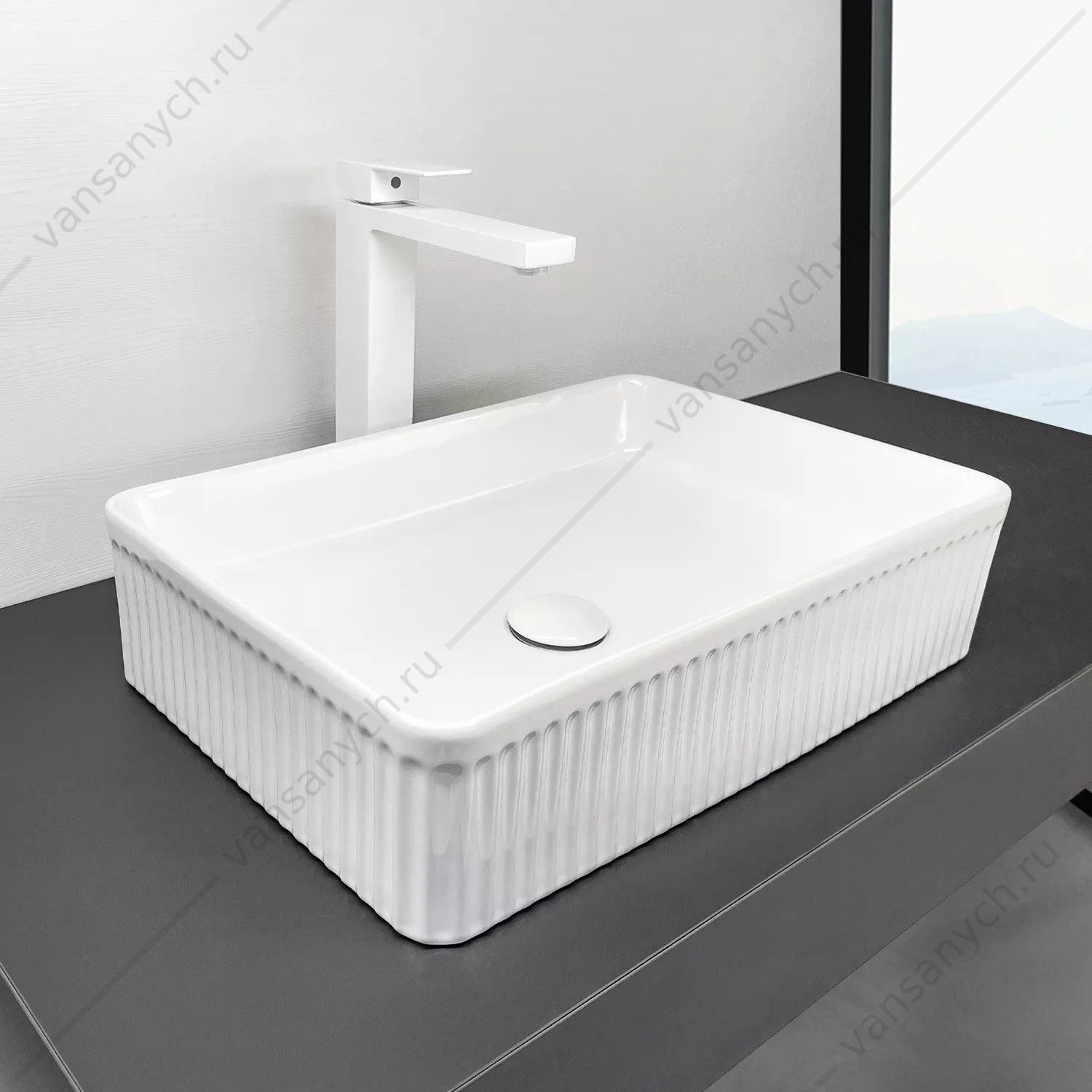 00-00019900 Раковина 50х34 накладная COMFORTY CF178609X Comforty (Россия) купить в Тюмени (Ван Саныч™)