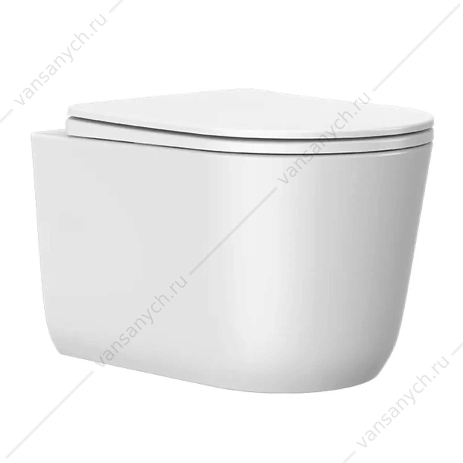 00-00014869 Унитаз безободковый смыв Торнадо с сиденьем микролифт COMFORTY CF3C789WH, белый, подвесной Comforty (Россия) купить в Тюмени (Ван Саныч™)