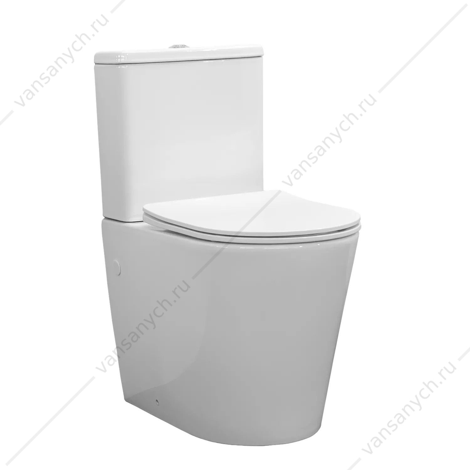 0 Унитаз-компакт безободковый с сиденьем микролифт Comfroty CF41273S  Comforty (Россия) купить в Тюмени (Ван Саныч™)