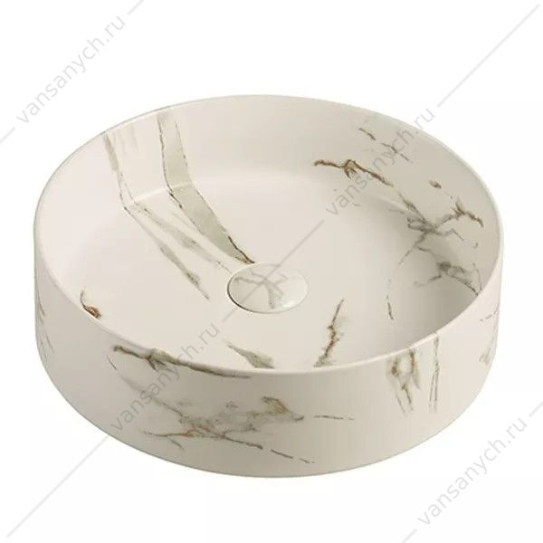 00-00015092 Раковина D39 круглая накладная COMFORTY N110CMWY-2 мраморная матовая Comforty (Россия) купить в Тюмени (Ван Саныч™)