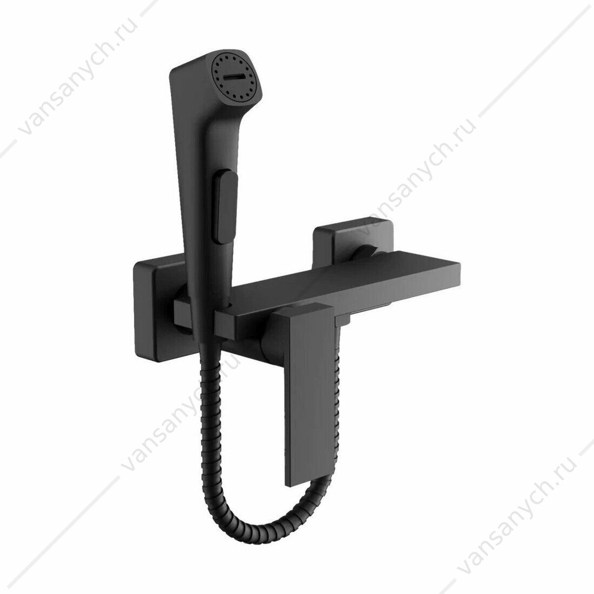 6031253 Смеситель с гигиеническим душем BELZ B55653-7 черный BELZ (Китай) купить в Тюмени (Ван Саныч™)