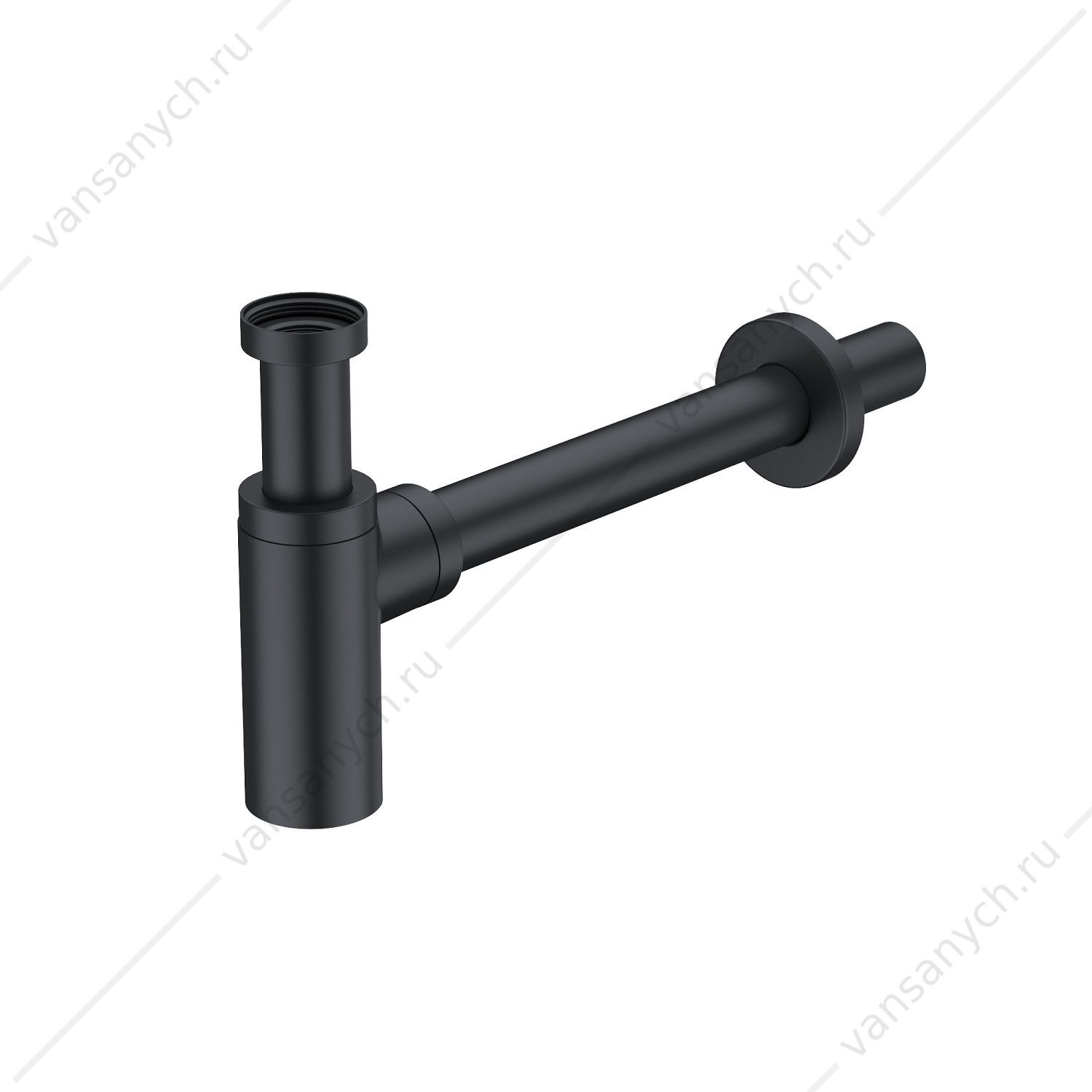 Сифон для раковины бутылочный, черный матовый, Optima Home, IDDIS, OPTBL00i84 IDDIS (Россия) купить в Тюмени (Ван Саныч™)