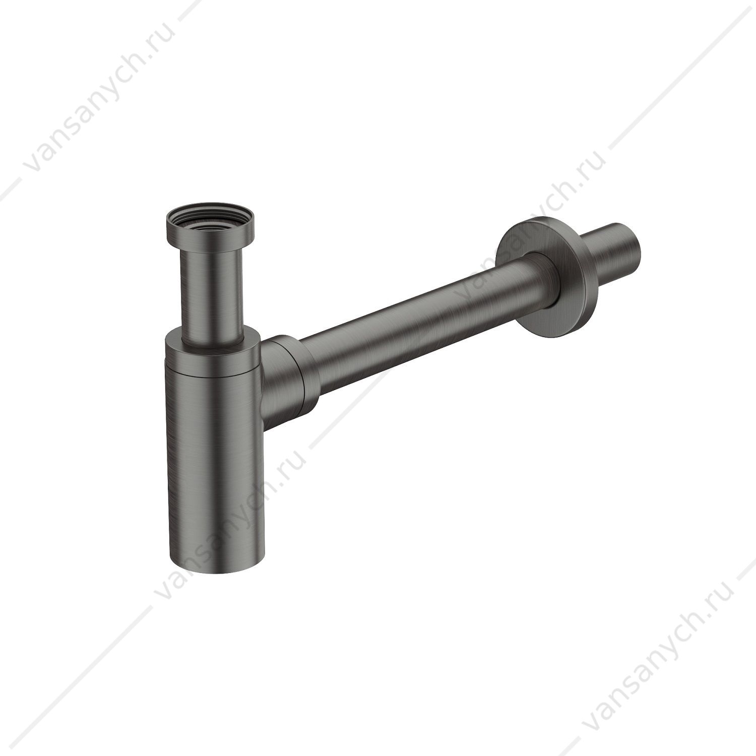 Сифон для раковины бутылочный, графит, Optima Home, IDDIS, OPTGM00i84 IDDIS (Россия) купить в Тюмени (Ван Саныч™)