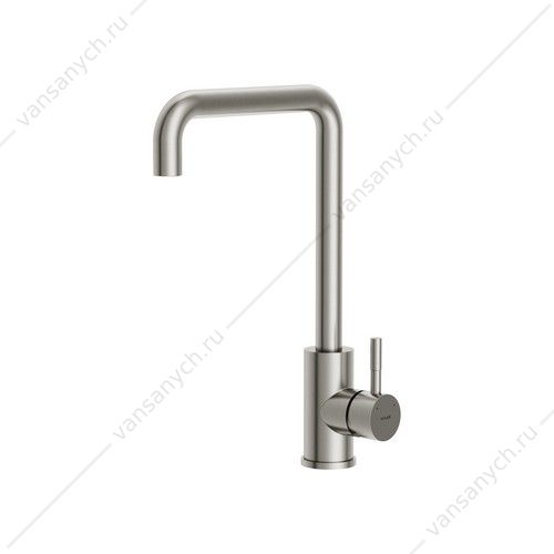 00-00018792 Смеситель для кухни Cersanit  COMO, П-образный излив, сатин, A64845 Cersanit (Польша) купить в Тюмени (Ван Саныч™)
