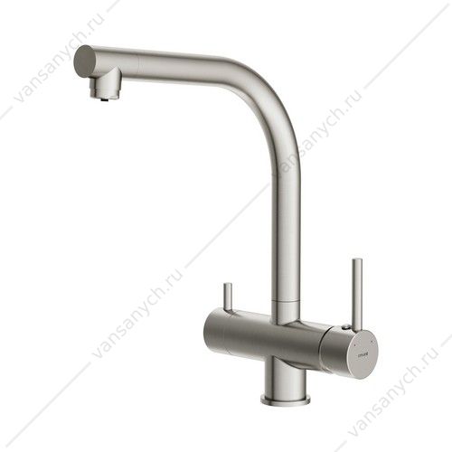 00-00002570 Смеситель для кухни Cersanit CREA, с фильтром, сатин, A68224 Cersanit (Польша) купить в Тюмени (Ван Саныч™)