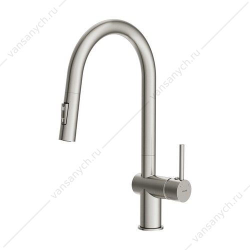 00-00002567 Смеситель для кухни Cersanit BRASCO, выдвижной излив, сатин, A68226 Cersanit (Польша) купить в Тюмени (Ван Саныч™)
