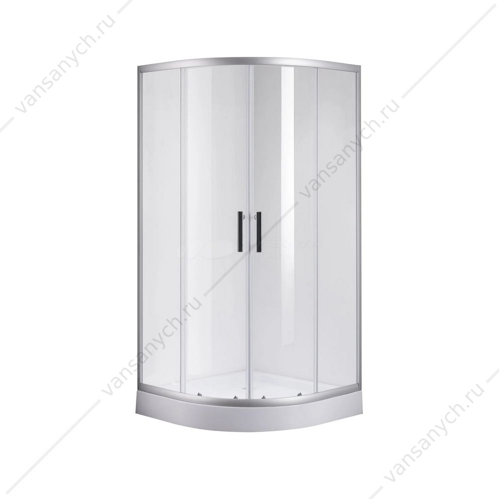 Душевой уголок 90х90 OLIVE'S MINO U_MN-90PMCS-SD-C полукруг, матовое стекло 4мм, хром OLIVE’S (Испания) купить в Тюмени (Ван Саныч™)