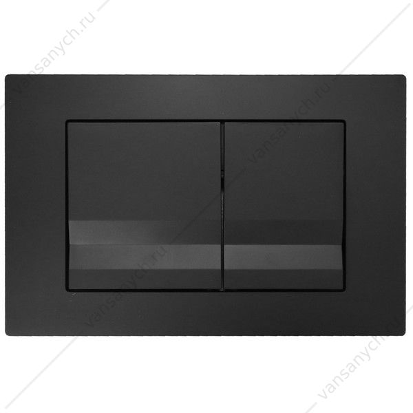 00092294 Кнопка смыва AZARIO NEW двойная, пластик, черный матовый AZ-001.04 AZARIO (Россия/Китай) купить в Тюмени (Ван Саныч™)