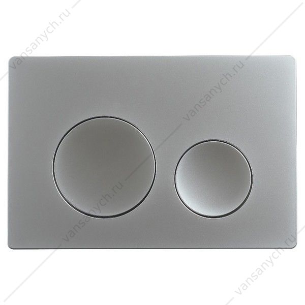 00096859 Клавиша смыва AZARIO NEW двойная, круглые кнопки, пластик, хром матовый AZ-003.06 AZARIO (Россия/Китай) купить в Тюмени (Ван Саныч™)