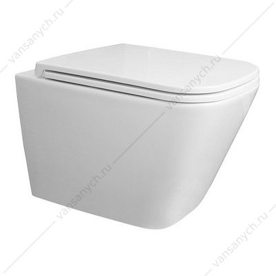 00088069 Унитаз безободковый смыв скрытое ТОРНАДО с сидением микролифт, быстросъем Azario Teramo подвесной AZ-0052-UQ3 AZARIO (Россия/Китай) купить в Тюмени (Ван Саныч™)