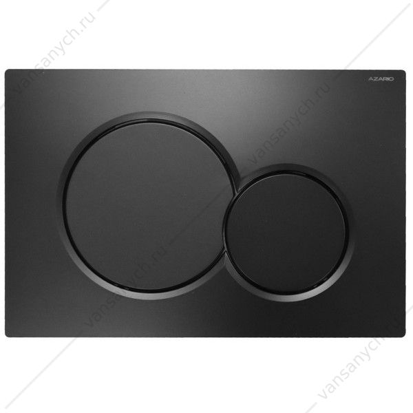 00092292 Кнопка смыва AZARIO NEW двойная, пластик, черный матовый AZ-010.04 AZARIO (Россия/Китай) купить в Тюмени (Ван Саныч™)