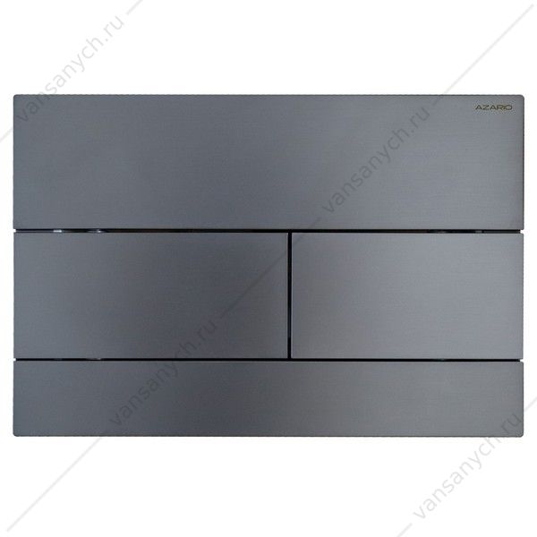 00097785 Клавиша смыва AZARIO NEW двойная, квадратные кнопки, пластик, оружейная сталь матовый AZ-013.08 AZARIO (Россия/Китай) купить в Тюмени (Ван Саныч™)