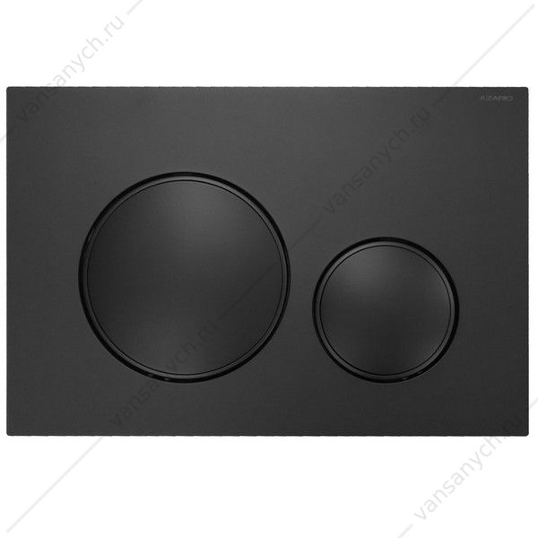 00092296 Кнопка смыва AZARIO NEW двойная, пластик, черный матовый AZ-017.04 AZARIO (Россия/Китай) купить в Тюмени (Ван Саныч™)