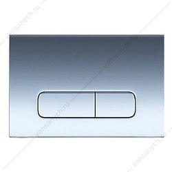 00094906 Кнопка смыва AZARIO FORTE двойная, прямоугольная, пластик, хром глянцевый AZ-100-002F AZARIO (Россия/Китай) купить в Тюмени (Ван Саныч™)