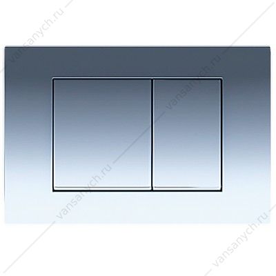 00094902 Кнопка смыва AZARIO FORTE двойная, квадратная, пластик, хром глянцевый AZ-100-020F AZARIO (Россия/Китай) купить в Тюмени (Ван Саныч™)