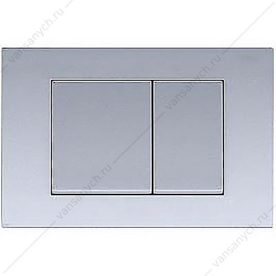 00094903 Кнопка смыва AZARIO FORTE двойная, квадратная, пластик, хром матовый AZ-100-021F AZARIO (Россия/Китай) купить в Тюмени (Ван Саныч™)