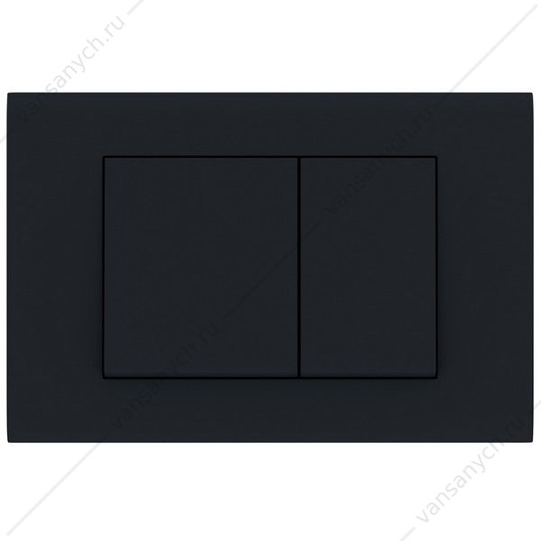 00094904 Кнопка смыва AZARIO FORTE двойная, квадратная, пластик, черный матовый AZ-100-022F AZARIO (Россия/Китай) купить в Тюмени (Ван Саныч™)