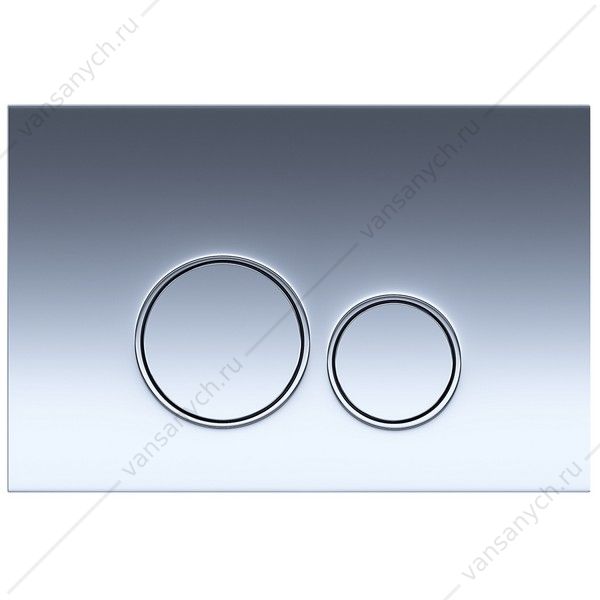 00094910 Кнопка смыва AZARIO FORTE двойная, круглая, пластик, хром глянцевый AZ-100-030F AZARIO (Россия/Китай) купить в Тюмени (Ван Саныч™)