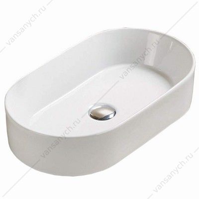 Раковина 52,5х30 накладная Azario , белый AZ-1048 AZARIO (Россия/Китай) купить в Тюмени (Ван Саныч™)