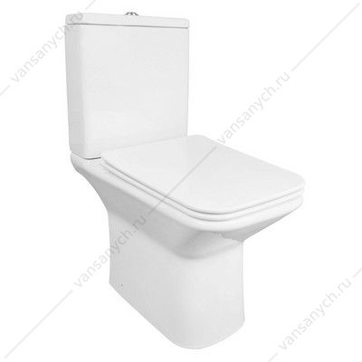 00085966 Унитаз-компакт безободковый с сидением микролифт, быстросъем Azario Formal AZ-1353B AZARIO (Россия/Китай) купить в Тюмени (Ван Саныч™)