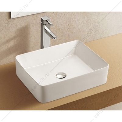 Раковина 52х41 накладная Azario, белый AZ-2074B AZARIO (Россия/Китай) купить в Тюмени (Ван Саныч™)