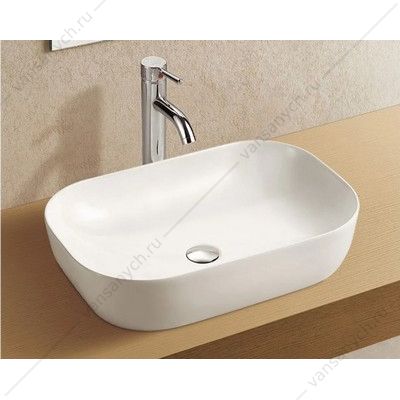 Раковина 49х39,5 накладная Azario, белый глянец AZ-2143 AZARIO (Россия/Китай) купить в Тюмени (Ван Саныч™)