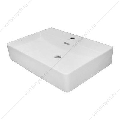 Раковина 60х42 накладная Azario прямоугольная, белый матовый AZ-2173-MW AZARIO (Россия/Китай) купить в Тюмени (Ван Саныч™)