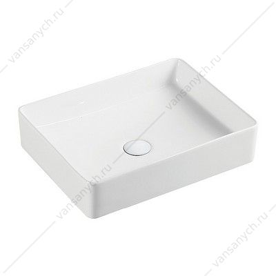 Раковина 51х40,5 накладная Azario, прямоугольная, матовый белый AZ-2178-MW AZARIO (Россия/Китай) купить в Тюмени (Ван Саныч™)