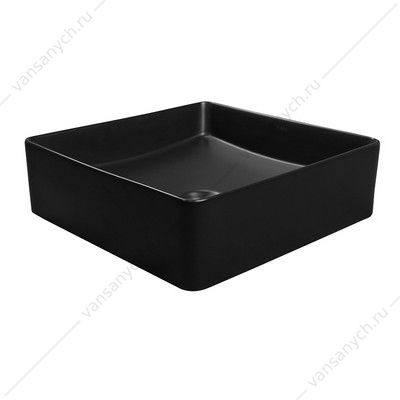 Раковина 36х36 накладная Azario, квадратная, черный матовый AZ-2179-S-MB AZARIO (Россия/Китай) купить в Тюмени (Ван Саныч™)