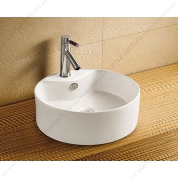 Раковина 45х46 накладная Azario круглая белый AZ-3018 AZARIO (Россия/Китай) купить в Тюмени (Ван Саныч™)