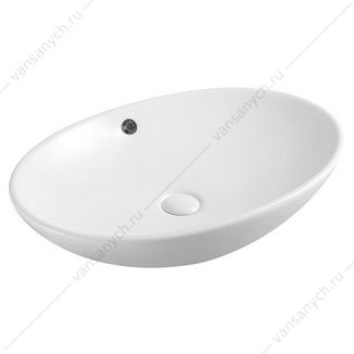 Раковина 62,5х41,5 накладная Azario, белый AZ-3077  AZARIO (Россия/Китай) купить в Тюмени (Ван Саныч™)