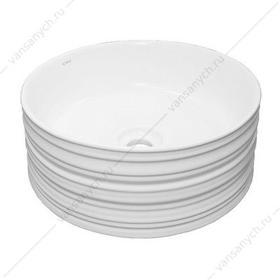 Раковина 41х41 накладная Azario, круглая, белый матовый AZ-3272-MW AZARIO (Россия/Китай) купить в Тюмени (Ван Саныч™)