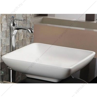 Раковина 40х40 накладная Azario квадратная, белый AZ-4322 AZARIO (Россия/Китай) купить в Тюмени (Ван Саныч™)