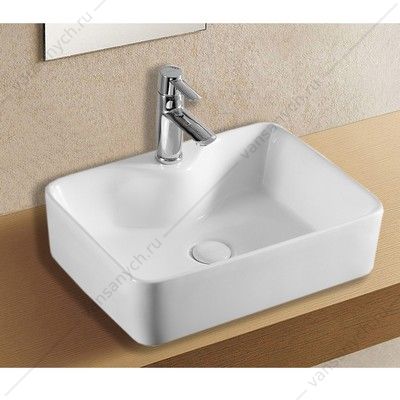 Раковина 49х38 накладная Azario, белая AZ-4569A AZARIO (Россия/Китай) купить в Тюмени (Ван Саныч™)