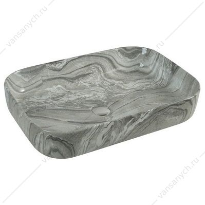 Раковина 60,5х42,5 накладная Azario цвет мрамор AZ-78625 AZARIO (Россия/Китай) купить в Тюмени (Ван Саныч™)