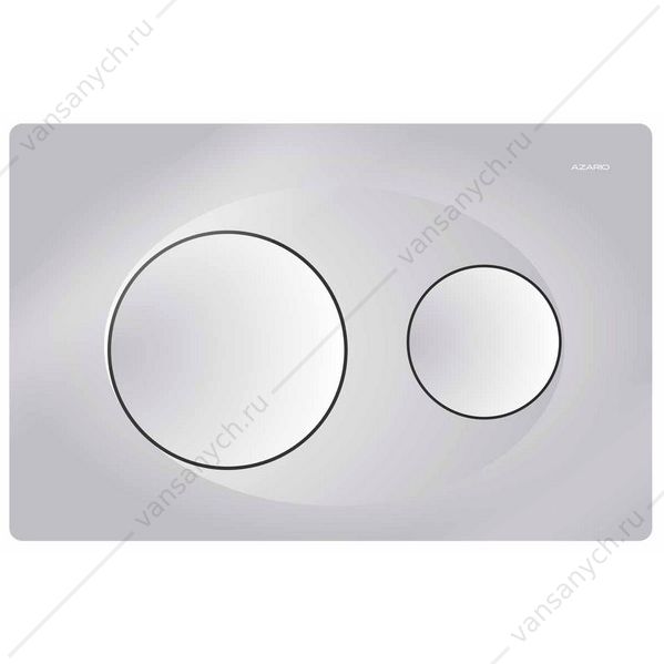 00078022 Кнопка смыва Azario двойная, хром матовый AZ-8200-0010 AZARIO (Россия/Китай) купить в Тюмени (Ван Саныч™)