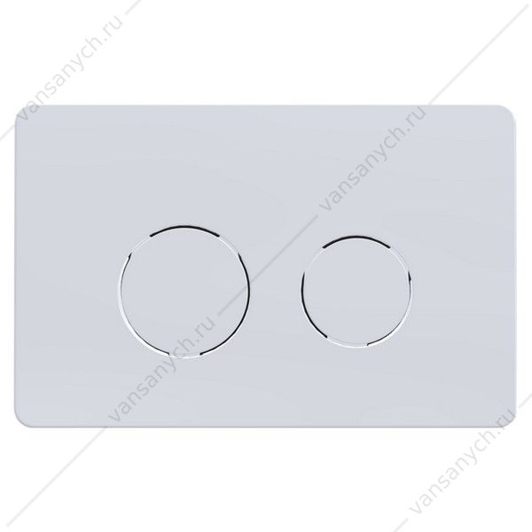 00084541 Кнопка смыва AZARIO двойная, круглая, цвет белый AZ-8200-0085/AZ-P57-0130 AZARIO (Россия/Китай) купить в Тюмени (Ван Саныч™)