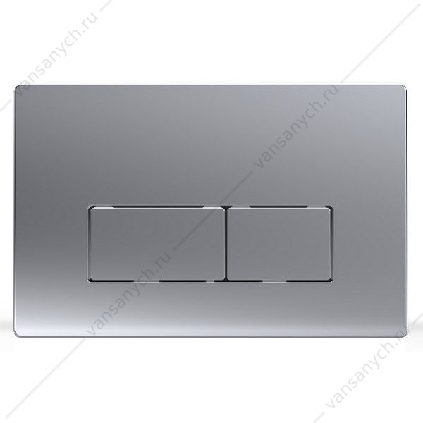 00084544 Кнопка смыва AZARIO двойная, квадратная, цвет хром матовый AZ-8200-0088/AZ-P58-0110 AZARIO (Россия/Китай) купить в Тюмени (Ван Саныч™)