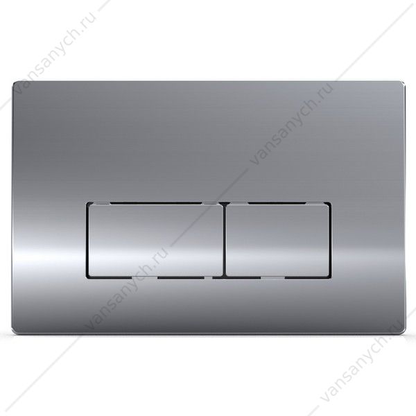 00084545 Кнопка смыва AZARIO двойная, квадратная, цвет хром глянец AZ-8200-0089/AZ-P58-0120 AZARIO (Россия/Китай) купить в Тюмени (Ван Саныч™)