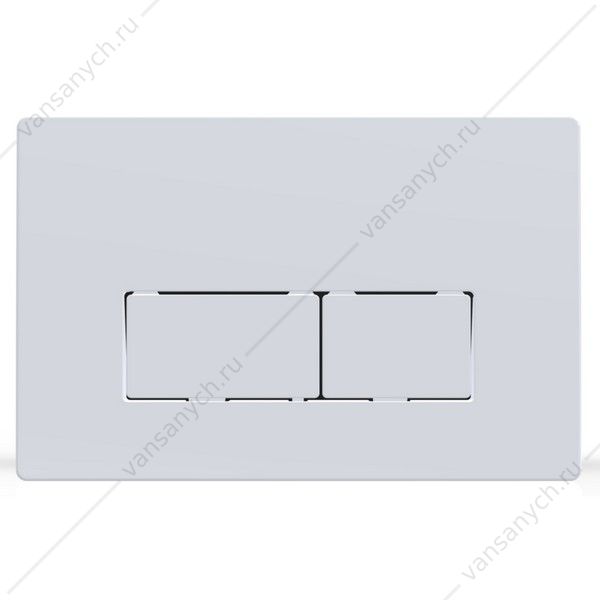 00084546 Кнопка смыва AZARIO двойная, квадратная, цвет белый AZ-8200-0090/AZ-P58-0130 AZARIO (Россия/Китай) купить в Тюмени (Ван Саныч™)