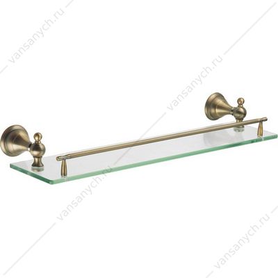 Полка Azario ELVIA стеклянная 52 см, бронза AZ-91103Q AZARIO (Россия/Китай) купить в Тюмени (Ван Саныч™)