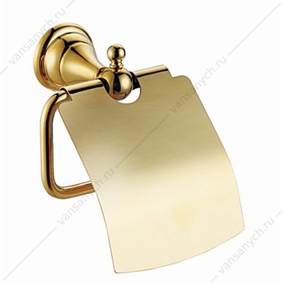 Держатель туалетной бумаги Azario ELVIA с крышкой, золото AZ-91110G AZARIO (Россия/Китай) купить в Тюмени (Ван Саныч™)