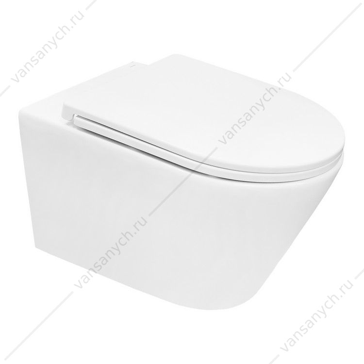 00095143 Унитаз безободковый смыв ТОРНАДО с сидением микролифт, быстросъем Azario NOVE подвесной AZ-9312T AZARIO (Россия/Китай) купить в Тюмени (Ван Саныч™)