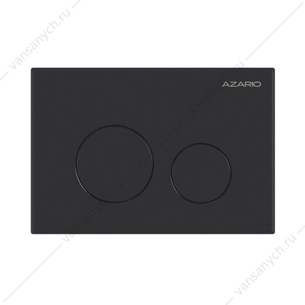 00095152 Кнопка смыва AZARIO механическая, двойной смыв, круглые кнопки, чёрный матовый AZ-ИУ00012 AZARIO (Россия/Китай) купить в Тюмени (Ван Саныч™)