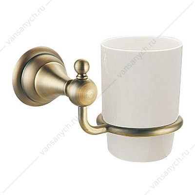 Стакан керамический Azario ELVIA подвесной, бронза AZ91106Q AZARIO (Россия/Китай) купить в Тюмени (Ван Саныч™)
