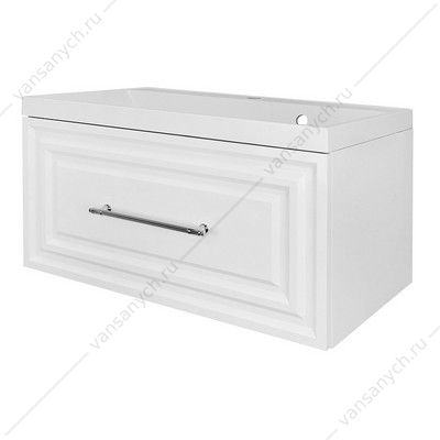 00096989 Тумба 80/1 с раковиной Azario LAURA подвесная, раковина CLASSIK 80, белый гл./хром, CS00096989 AZARIO (Россия/Китай) купить в Тюмени (Ван Саныч™)