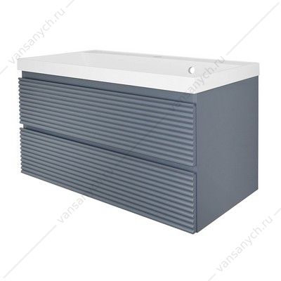 00104258 Тумба 90 с раковиной Azario VITA 90 подвесная, раковина CLASSIK 90, серый матовый, CS00104258 AZARIO (Россия/Китай) купить в Тюмени (Ван Саныч™)