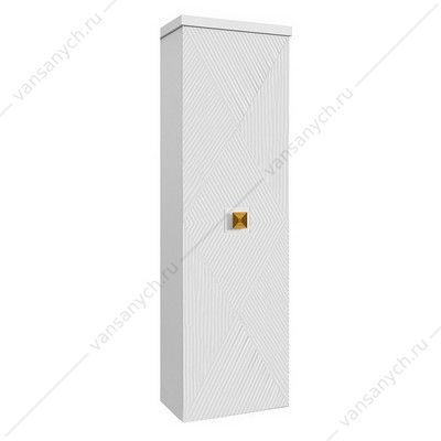 Пенал 40х33х135 подвесной Azario ZENA правосторонний, белый глянец, ручка золото CS00104267 AZARIO (Россия/Китай) купить в Тюмени (Ван Саныч™)